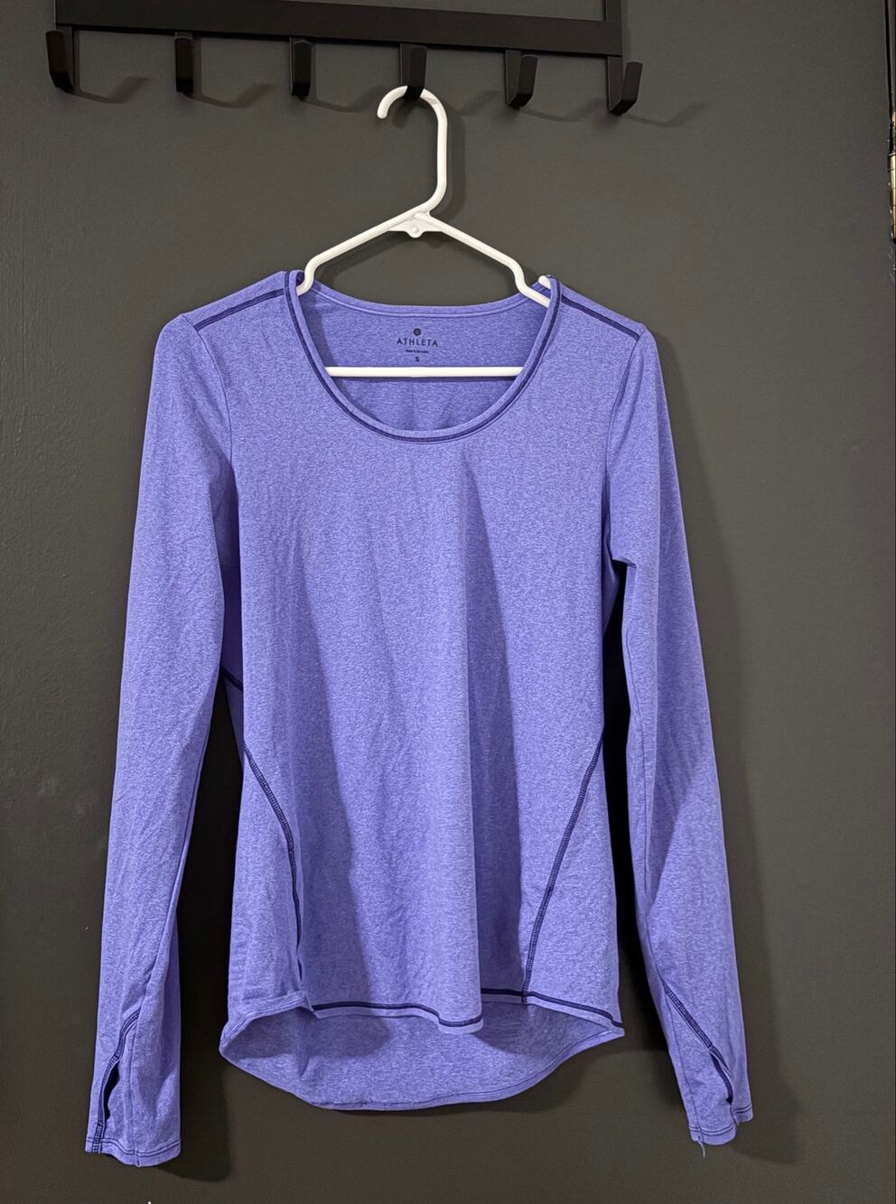 Athleta Purple Long Sleeve Athletic Shirt